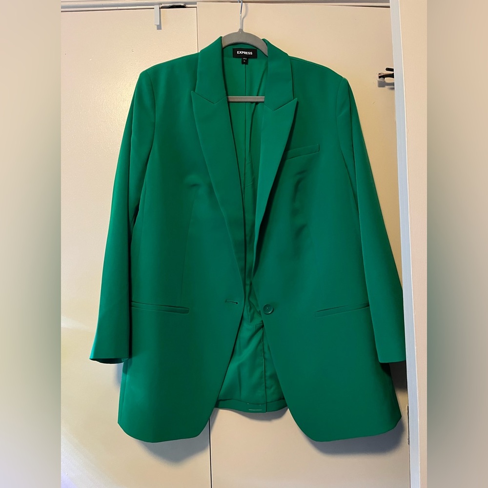 Green Express Pantsuit - XL Women - blazer and pants
